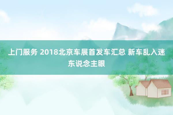 上门服务 2018北京车展首发车汇总 新车乱入迷东说念主眼