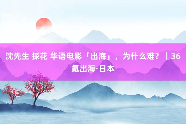 沈先生 探花 华语电影「出海」，为什么难？｜36氪出海·日本