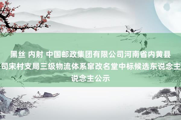 黑丝 内射 中国邮政集团有限公司河南省内黄县分公司宋村支局三级物流体系窜改名堂中标候选东说念主公示